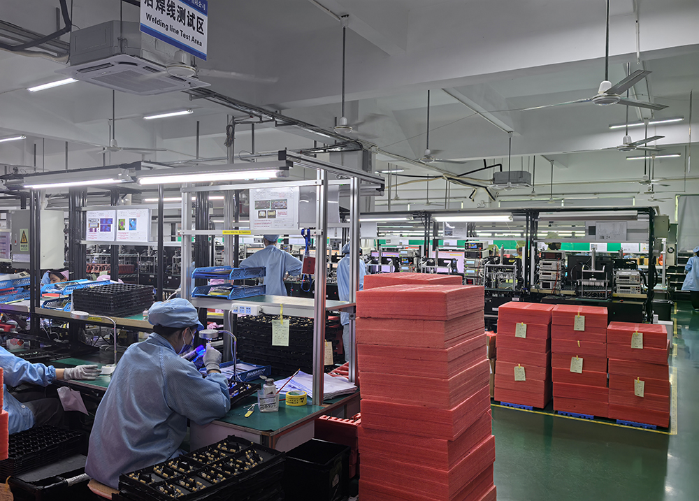 smt貼片加工點數(shù)和產能廠家生產圖